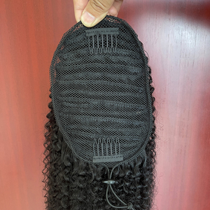 <span class=keywords><strong>Coda</strong></span> <span class=keywords><strong>di</strong></span> <span class=keywords><strong>Cavallo</strong></span> in Capelli Umani Vergini Indiani Naturali 4C Afro Kinky Curly, <span class=keywords><strong>Extension</strong></span> per <span class=keywords><strong>Coda</strong></span> <span class=keywords><strong>di</strong></span> <span class=keywords><strong>Cavallo</strong></span> con Laccetto in Veri Capelli Umani Kinky Curly - Product Image 4