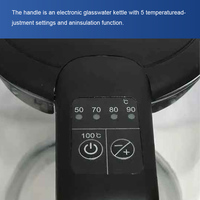 Hervidor Eléctrico de Vidrio de 1.8L con Control de Temperatura Strix, 5 Ajustes, Función Mantener Caliente, Protección Contra Sobrecalentamiento, Inalámbrico, OEM, Venta al Por Mayor
