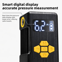 Gonfleur de pneus numérique AI 130 PSI avec calibration d'altitude, mini pompe à air 3 modes PSI BAR, arrêt automatique, pompe de pression pour pneus