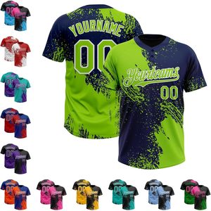 Maillot de softball personnalisé avec col de baseball, sublimé, anti-humidité, uniforme pour adultes, vêtements d'équipe unisexes - Product Image 3