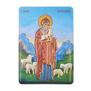 Cadeau <span class=keywords><strong>orthodoxe</strong></span> Souvenir touristique grec <span class=keywords><strong>russe</strong></span> St George icône aimant sainte famille icônes réfrigérateur aimant pas cher Solf 3D aimant - Product Image 5