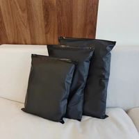Sachets en plastique refermables, sacs de rangement à marque privée, sacs Ziplock noirs mats personnalisés avec impression de dessins animés