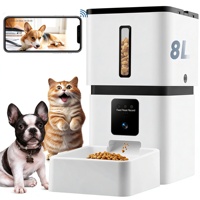Distributeur automatique de nourriture pour animaux de compagnie avec caméra HD 1080P, WiFi 5G, contrôle par application, programmable, pour chiens, capacité de 33 tasses