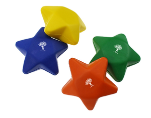 Star Stress Mini Foam Squeeze Balls Yellow Anxiety Relief Toys for School Rewards Prizes Party Favors Exercise Gift - Product Image 4
