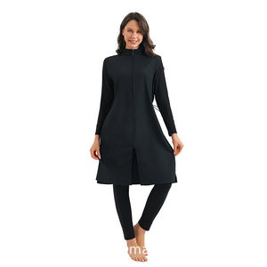 Waterdichte Sneldrogende Bescheiden Moslim Badmode Vrouwen Strandkleding Islamitische Zwemkleding Badpak Lange Mouw - Product Image 3