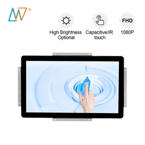 Embedded 15.6inch lcd led usb resistive/capacitive touch monitor 15 video display 1920*1080