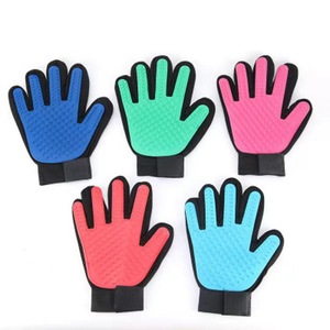 Guante de Aseo para Mascotas Domineering Love, Azul, de Poliéster, para Eliminar el Pelo de Perros y Gatos, Guantes de Masaje para el Cuidado de Mascotas - Product Image 3