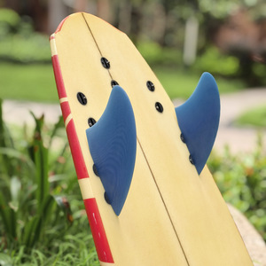 Ailerons de planche de surf Upsurf K2 en fibre de verre, texture sablée, base 6.3, double quille, gouvernail arrière - Product Image 2