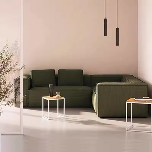 Canapé modulaire sectionnel à deux places en tissu, rembourré en éponge, pas cher, pour appartement, salon, hôtel, mobilier moderne - Product Image 3