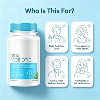 Capsules de Probiotiques Oraux en Gros avec 7 Souches – Soutient les Dents, les Gencives et l'Haleine Fraîche – Formule Naturelle – 30 Capsules – OEM/ODM