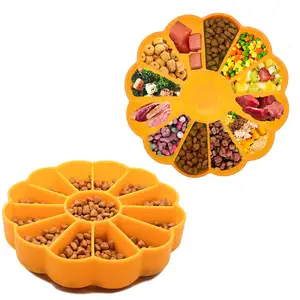 2023 New Product Pet Toy Non Slip Silicone Puzzle Dishes Bowl Dog Cat Pet Slow Feeding Bowl for Water Food