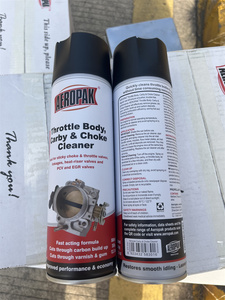 Aeropak Aerosol 500ml Car <span class=keywords><strong>Auto</strong></span> Throttle Body Cleaner Carb Motor de limpieza de automóviles Carburador de carbono Carb Choke Cleaner Spray - Product Image 3