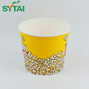 دلو ورقي مخصص للتعبئة والتغليف قابل للتحلل الحيوي لتعبئة الدجاج المقلي والفشار بالجملة - Product Image 4