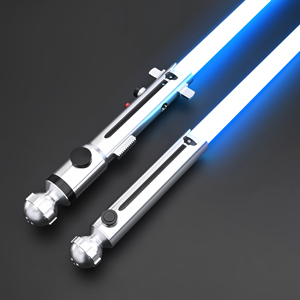 <span class=keywords><strong>Sabre</strong></span> <span class=keywords><strong>laser</strong></span> TXQ Ahsoka Tano Neopixel, jouet de cosplay lumineux, 27 effets sonores, poignée en métal, carte son personnalisée - Product Image 1