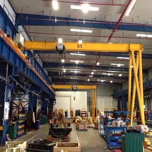 Prix Grue semi-portique mobile à poutre simple, à levage par une seule jambe, type boîte, pour entrepôt, de 2, 3, 5, 10 tonnes, de style européen - Product Image 4