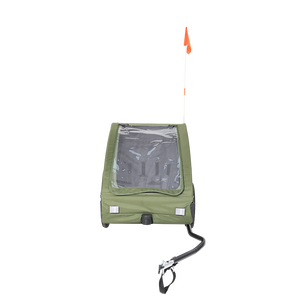 Remolque de Bicicleta para Mascotas Morething de Alta Calidad, Plegable, con Marco de Acero Inoxidable, Tela Oxford 300D, Carga Máxima de 60 kg, Rueda Trasera con Aire - Product Image 3