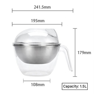 Ensaladera Grande con Tapa, Regalo Original para Fiestas, para Servir Verduras, Frutas y Pasta Frías, Ensaladeras de Hielo de Calidad - Product Image 3