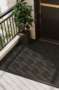 Tapete de Entrada de Lujo CORFEEL, Hecho a Mano, con Diseño de Mechones, Lavable, para Interiores y Exteriores, Alfombra para Retener el Polvo y la Suciedad, para Hogar y Comercios - Product Image 6