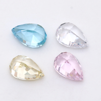 6x9mm 6A Grade Bonne Qualité Pierres Cz Synthétiques Zircone Cubique Prix Glace Pilée Coupe Poire Forme Pierre Lâche Zircone Cubique