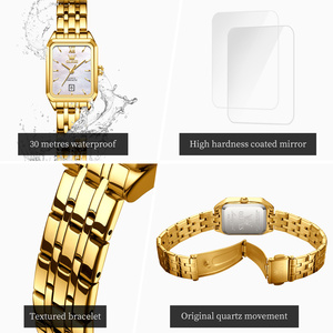 <span class=keywords><strong>Montre</strong></span> Quartz OLEVS 5616 Personnalisée Oem de Luxe à la Mode avec Logo, Dorée Classique pour <span class=keywords><strong>Femme</strong></span>, en Acier, Étanche, avec Calendrier, Cadeau - Product Image 5