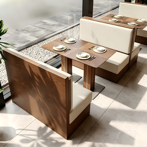 Juego de Muebles para Restaurante, Madera Sólida, Duradera, Moderna, Asientos Comerciales con Mesas y Sillas para Saló<span class=keywords><strong>n</strong></span> de Banquetes - Product Image 4