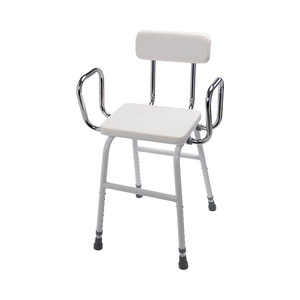 Shower Chair With Backrest And Arms For Elderly <b>Bathing</b> <b>Support</b> Stool Modern Design SC6048 - Product Image 1