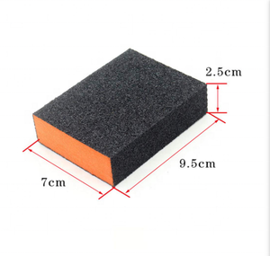 Bloques de lijado de espuma de 4 lados de primera calidad: esponjas abrasivas de óxido de aluminio <span class=keywords><strong>para</strong></span> pulir a mano madera y metal - Product Image 3