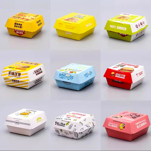 PM Factory Custom Logo Chicken Lunch <b>Box</b> <b>Sandwich</b> Hot Dog and Hamburger Burger Container Fast Food Branded Paper Packaging - Product Image 2