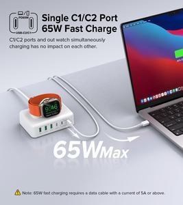 <span class=keywords><strong>Cargador</strong></span> de Viaje HNT 170W 3A3C, Bloque de Carga USB C, <span class=keywords><strong>Enchufe</strong></span> US/EU para iPhone 17 16 15 14 13, Inalámbrico para <span class=keywords><strong>Apple</strong></span> <span class=keywords><strong>Watch</strong></span> - Product Image 4