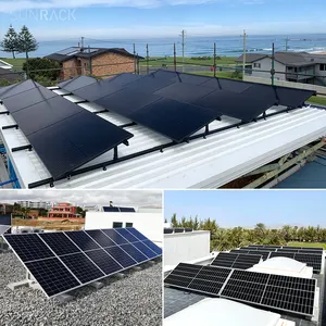 SunRack Mounting System Aluminium Flat Tile Metal Roof Tilt System Solar Power Panel Tilts Systems