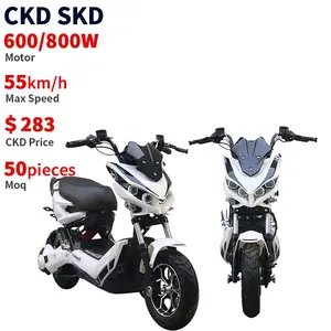 High quality chinese new electric moped 600w 800W CKD electric pedal scooter motorcycle