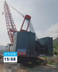 Grue sur chenilles à flèche télescopique San 150ton SCC1500 d'occasion, hydraulique stable, adaptée aux petites et moyennes entreprises d'ingénierie - Product Image 5