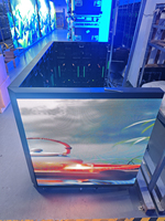 Kits d'écran LED pliables pour cabine DJ, Plug and Play, sans assemblage, avec flight case, affichage vidéo LED pour boîte de nuit, scène, événement, fête