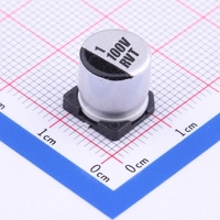 Condensateur électrolytique en aluminium à montage en surface ROQANG 1uF 100V 20% de tolérance, modèle SMD D4*L5.4mm RVT2A1R0M0405