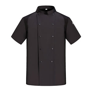 Uniformes de manga corta para restaurante, Chef, cocina, trabajo, doble botonadura, Sushi, panadería, café, camarero, Catering, servicio de comida, chaquetas, delantales - Product Image 1