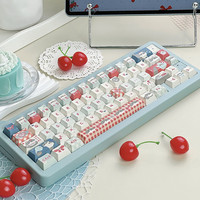 Capuchons de touches Cherry Kitten personnalisés 136/140 touches Profil Cherry/XOA PBT Teint par sublimation Tapis de souris pour clavier mécanique à interrupteurs Mx