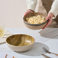 Grand bol à salade de céréales pour enfants en plastique RPET incassable sans Bpa personnalisé de 0,9 L recyclé