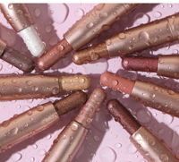 Usine En Gros Constructible Mélangable Doux Maquillage Des Yeux Paillettes Étanche Double Tête Ombre Bâton Et Brosse
