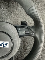 Volant en cuir personnalisé pour Audi A3 8V A4 B8 B9 S3 S4 S5 Rs5 Rs3 Rs4 A5 B9, avec boutons et palettes inclus