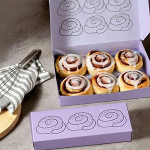 Caja de Papel para Empacar Galletas, Hamburguesas, Croissants, Sushi, Pasteles, Rollos, Crepas y Productos de Panadería - Product Image 1