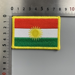 Parche Bordado Personalizado de Alta Calidad con Bandera de Estados Unidos, Alemania y Kenia, Parche de Bandera Nacional Americana - Product Image 1