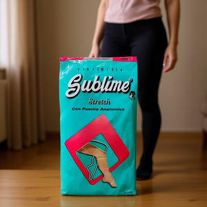 Sublime Pantyhose Medium Transparency XL Stretch Sexy Women's Hosiery Full Length Daily Wear - Product Image 2