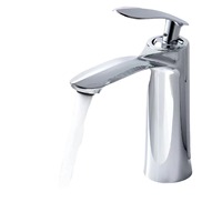 Grifo de Lavabo Moderno de Aleación de Zinc, Monomando, Mezclador de Agua Fría y Caliente para Proyectos de Apartamentos y Hoteles