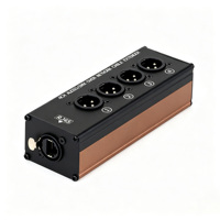 Boîtier de distribution audio 4 canaux RJ45 XLR, prolongateur de réseau DMX, câble Cat5e Cat6, boîtier métallique multicolore, connecteur XLR pour signal de scène