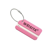 Étiquettes à bagages en aluminium avec logo personnalisé Matériau métallique Carte d'embarquement