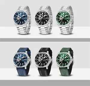 2024New PAGANI DESIGN PD-1736 Men's Fashion Sapphire Stainless Steel Mechanical Watch NH39 Sports Watch 200m Waterproof