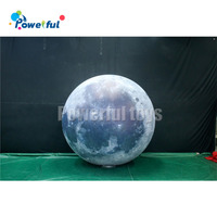 Ballons gonflables décoratifs éclairés par LED Soleil/Terre/Lune/Jupiter/Saturne/Uranus/Neptune/Mercure/Vénus/Mars Boules de bowling Planète