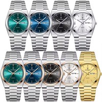 Montre Poedagar 930 Tendance à Quartz pour Hommes, Cadran Lumineux, Calendrier, Style Affaires et Mode, Bracelet en Acier Inoxydable de Luxe
