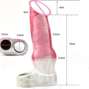 FRRK Soft Fantasy Dog Knot <b>Dildo</b> Cock Sleeve Silicone Red Dragon Penis Sheath Cock Enlargement Extender Sex Toys for Men - Product Image 6