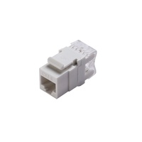 CAT6 180 °   Módulo de Red RJ45 Keystone Jack, Conector LAN UTP con Carcasa de Material PC para Sistema de Cableado de Datos